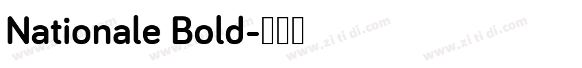 Nationale Bold字体转换